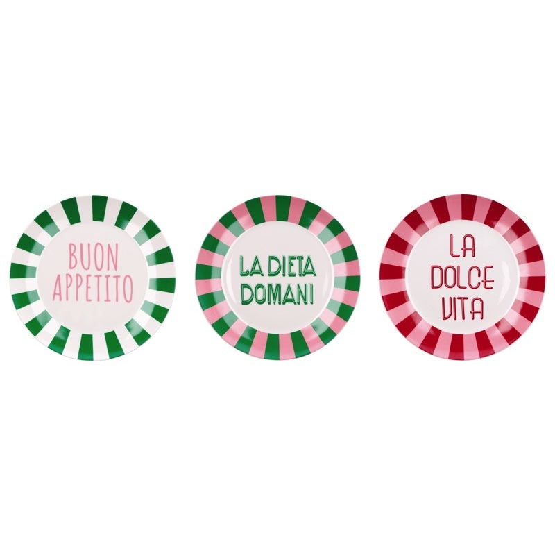 regalo italiano regalo italiano piatto piano sunny porcellana d 275 cm ass new bone china 1 pz ean 8057586195110