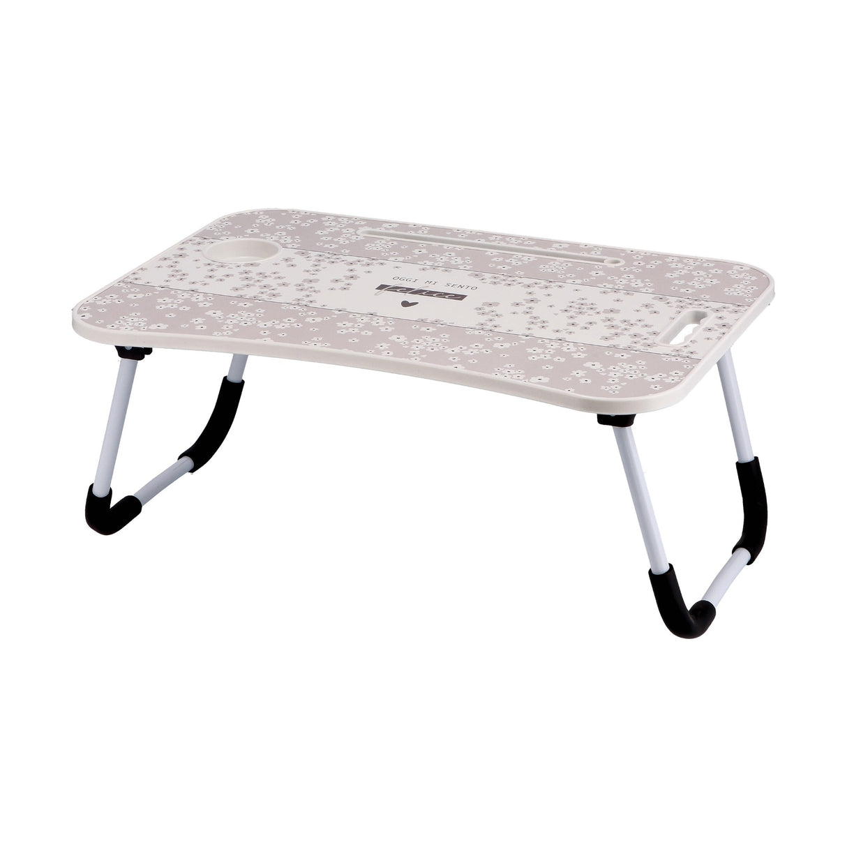 Italienisches Geschenk Italienisches Geschenk Klapptisch mit Tablet-Halterung aus MDF und Eisen 60 x 40 cm, H 26 cm Für Frühstück, Bett und Sofa 1 Stück EAN 8057586091160