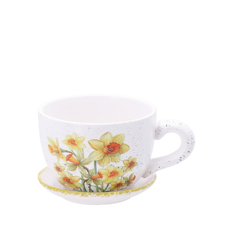 regalo italiano regalo italiano tazza con piattino 16 x 12 cm h 9 cm ass tazza decorativa in ceramica con sottotazza 1 pz ean 8057586191808