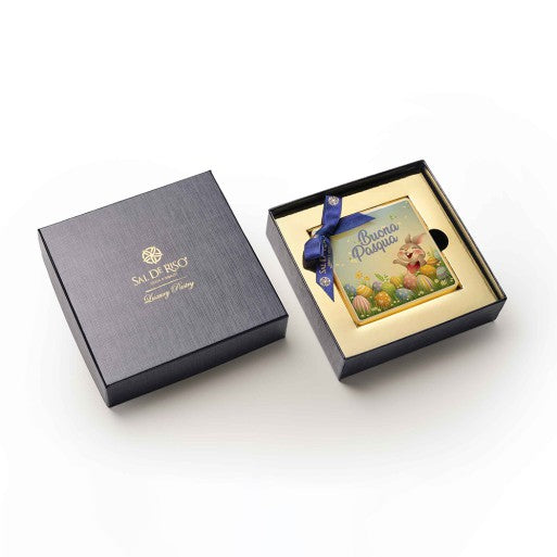 sal de riso sal de riso ceramiche al cioccolato ass 10 x 10 cm decoro pasqua 1 pz