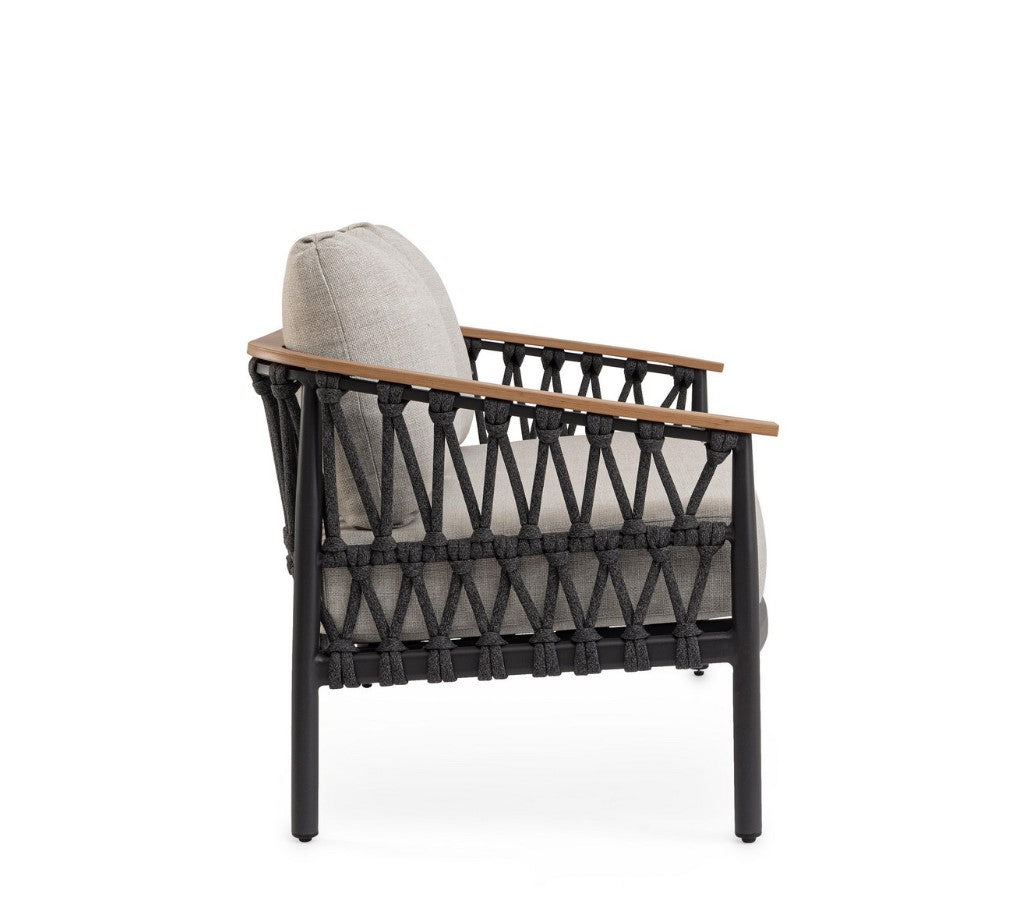 bizzotto bizzotto divano 2 posti fenix con cuscini colore antracite ean 8051836778726