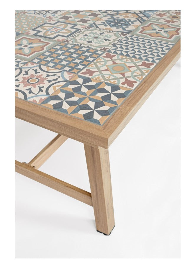 bizzotto bizzotto tavolo allungabile rettangolare kalimera 212 285 x 106 cm con mattonelle colore desert ean 8051836788886