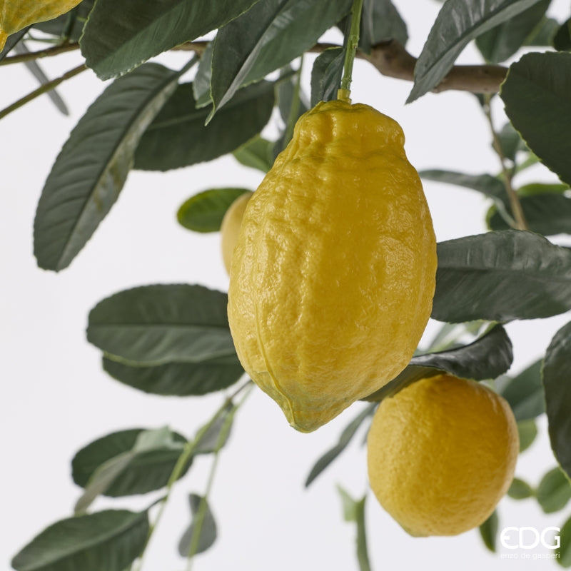 edg enzo de gasperi edg enzo de gasperi limone anti uv x31 con vaso pianta artificiale h 270 cm verde giallo ean 8059824655431