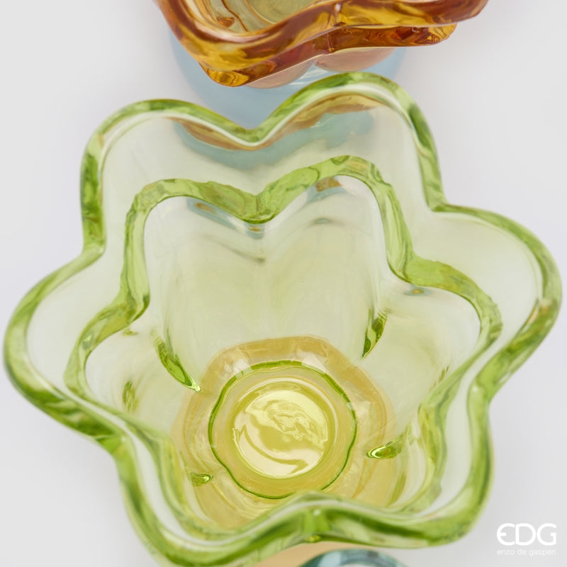 edg enzo de gasperi edg enzo de gasperi vaso fiore con piede e portacandela ass h 155 cm d 15 cm multicolor 1 pz ean 8059824625281