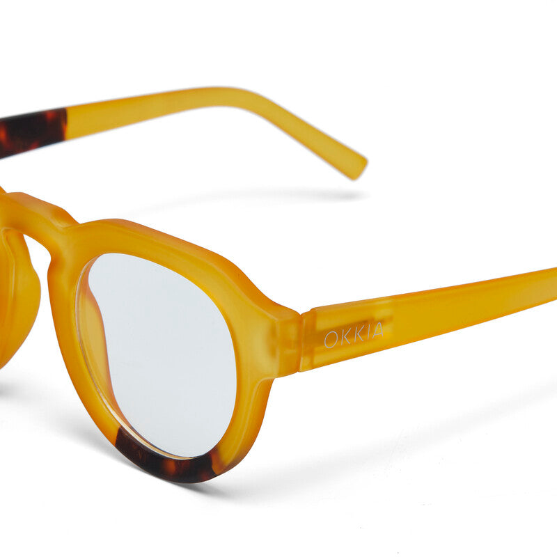 okkia okkia occhiale da lettura mod zeno soft touch anti luce blu giallo havana diottrie 1 00 ean 8055773197077