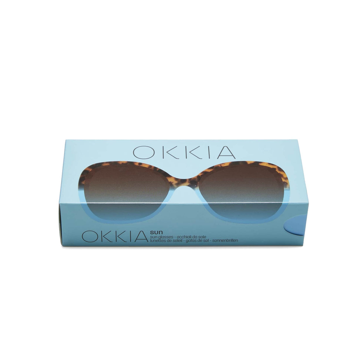 okkia okkia occhiale da sole premontato butterfly mod anna havana blue ean 8052862288913