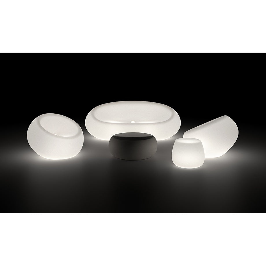 plust plust sgabello fade basso indoor outdoor bianco light