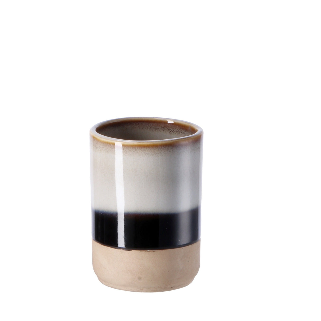 Italienisches Geschenk Italienisches Geschenk Zahnbürstenhalter aus Keramik Durchmesser 8 cm, Höhe 12 cm Moderner Zahnbürstenhalter für das Badezimmer 1 Stück EAN 8057586010017