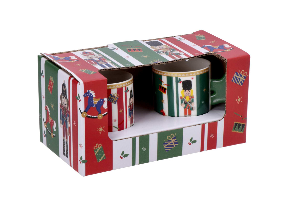 regalo italiano regalo italiano set 2 tazzine con vassoio di natale porcellana ass rosso bianco verde 1 pz ean 8057586117310