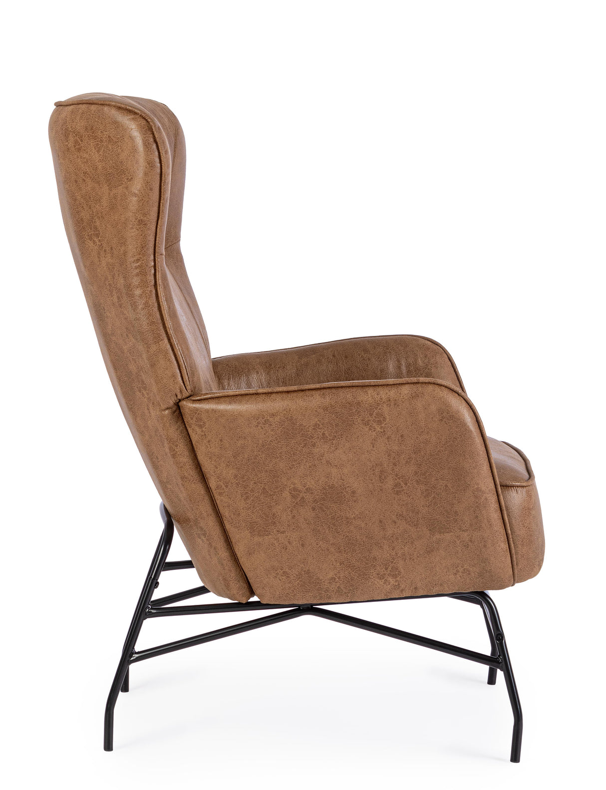 bizzotto bizzotto poltrona nasira h 109 cm l 70 cm p 84 cm ecopelle marrone ean 8051836576544