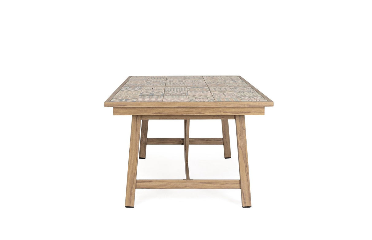 bizzotto bizzotto tavolo allungabile rettangolare kalimera 212 285 x 106 cm con mattonelle colore desert ean 8051836788886