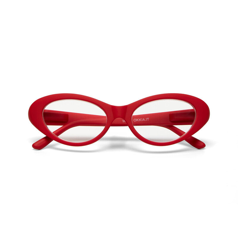 okkia okkia occhiale da lettura mod lina cat eye red diottrie 2 00 ean 8058093548741