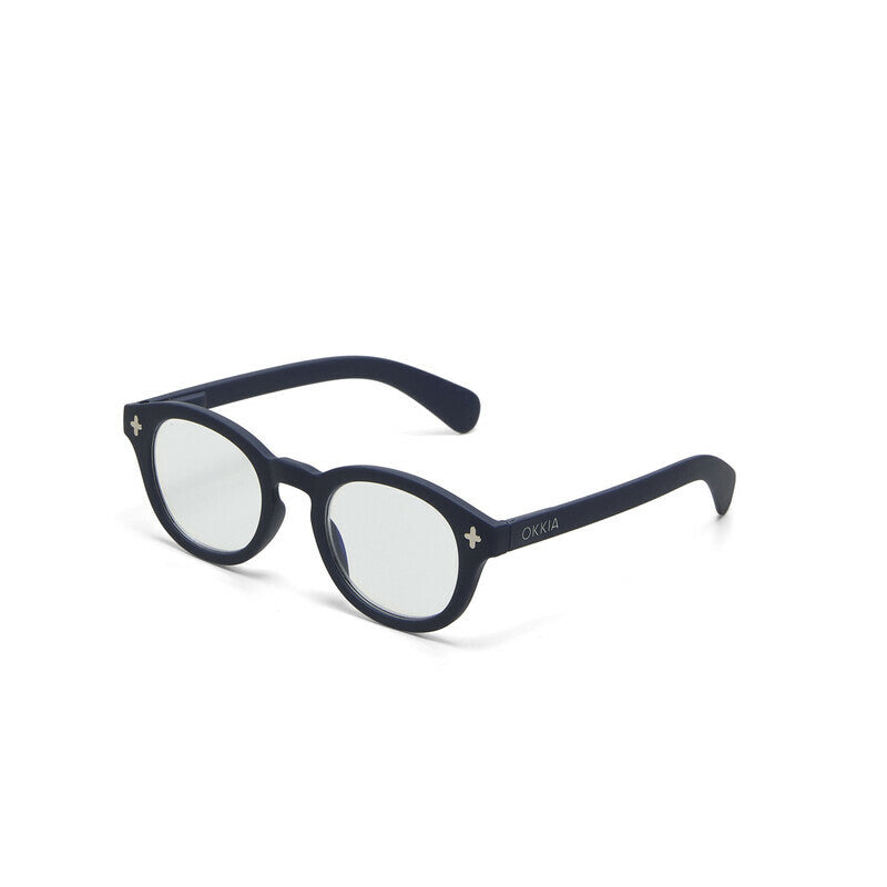 okkia okkia occhiale da lettura mod nashville premontato soft touch spring anti luce blu midnight diottrie 2 00 ean 8056211375101