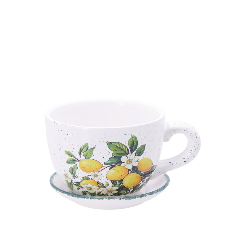 regalo italiano regalo italiano tazza con piattino 16 x 12 cm h 9 cm ass tazza decorativa in ceramica con sottotazza 1 pz ean 8057586191808