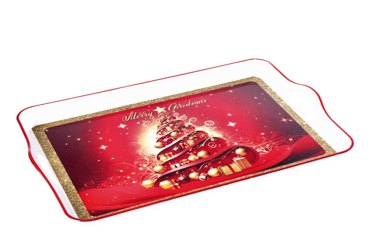 regalo italiano regalo italiano vassoio rettangolare natale plastica 53 x 35 cm h 5 cm ass multicolor 1 pz ean 8057586065079
