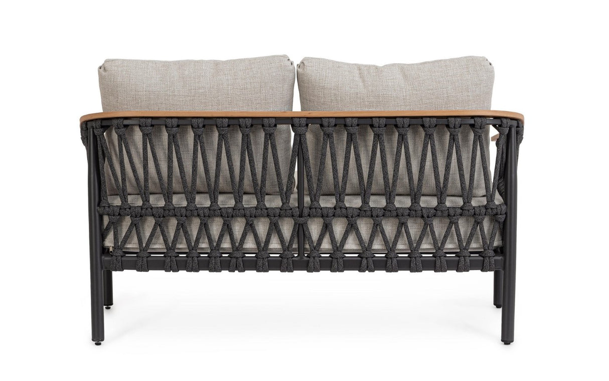 bizzotto bizzotto divano 2 posti fenix con cuscini colore antracite ean 8051836778726