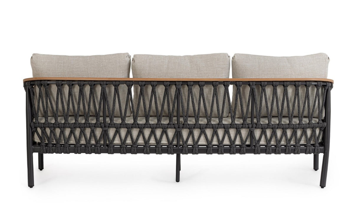 bizzotto bizzotto divano 3 posti fenix con cuscini colore antracite ean 8051836778733