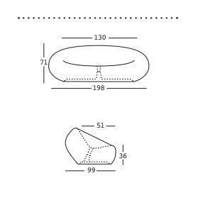 plust plust Sofa Boom für drinnen und draußen, Farbe: Stein