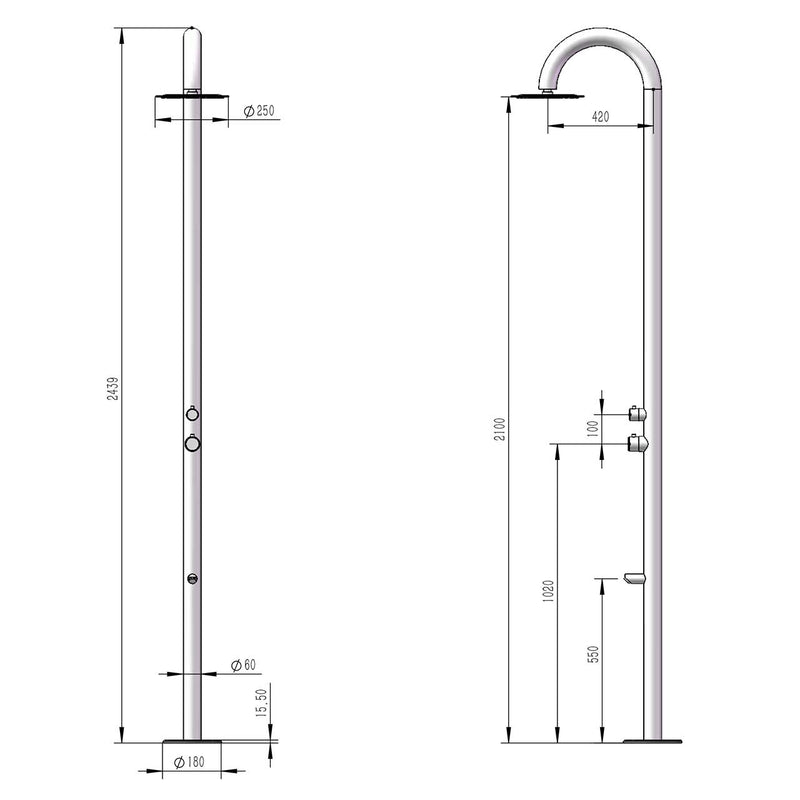 immagine-7-sined-palau-doccia-da-piscina-curva-in-acciaio-316l-con-miscelatore-e-lavapiedi-inox-satinato-ean-8025431016736