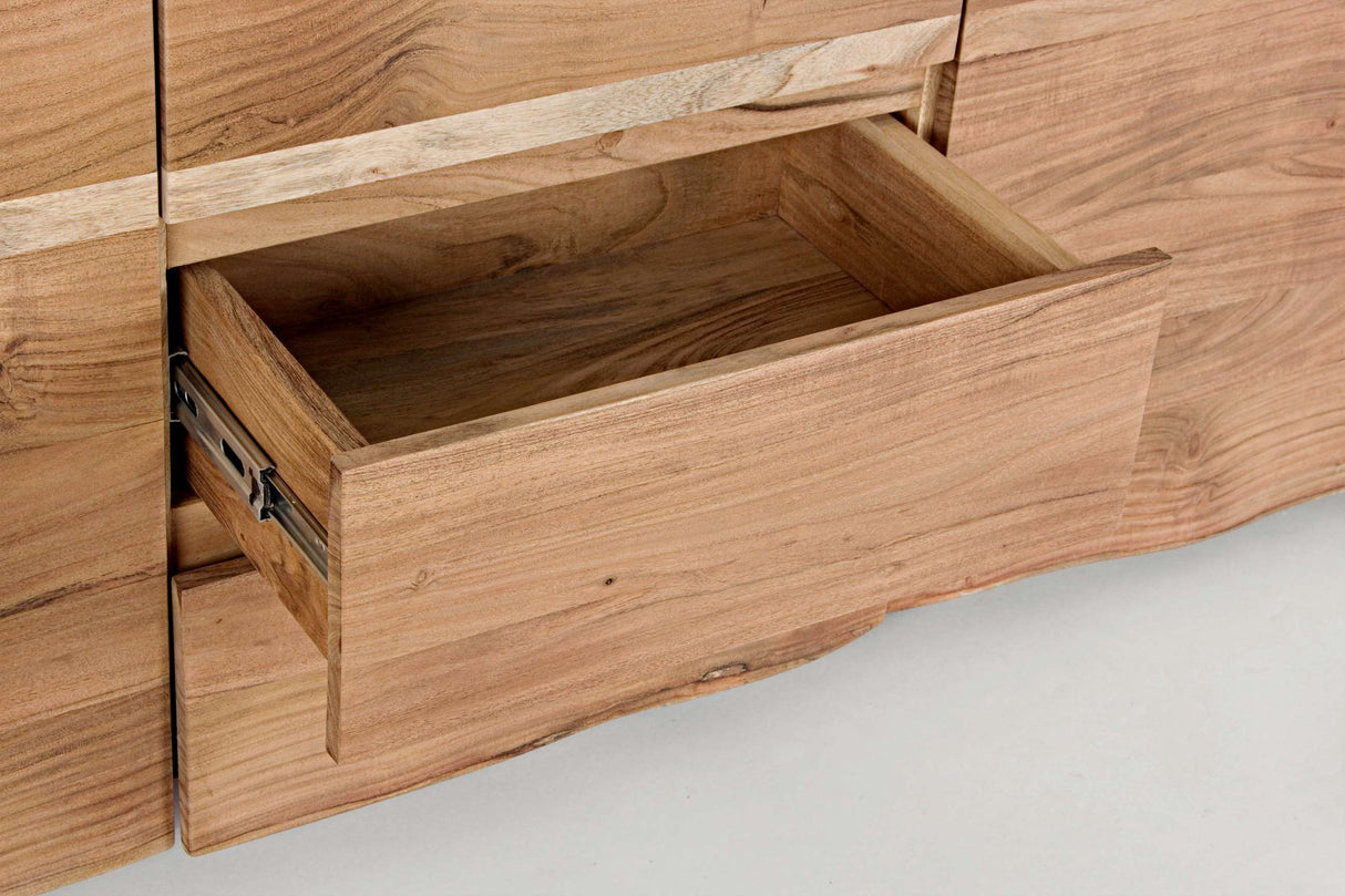 bizzotto bizzotto credenza 2 ante 3 cassetti eneas l 160 cm h 85 cm p 45 cm legno di acacia ean 8051836130524