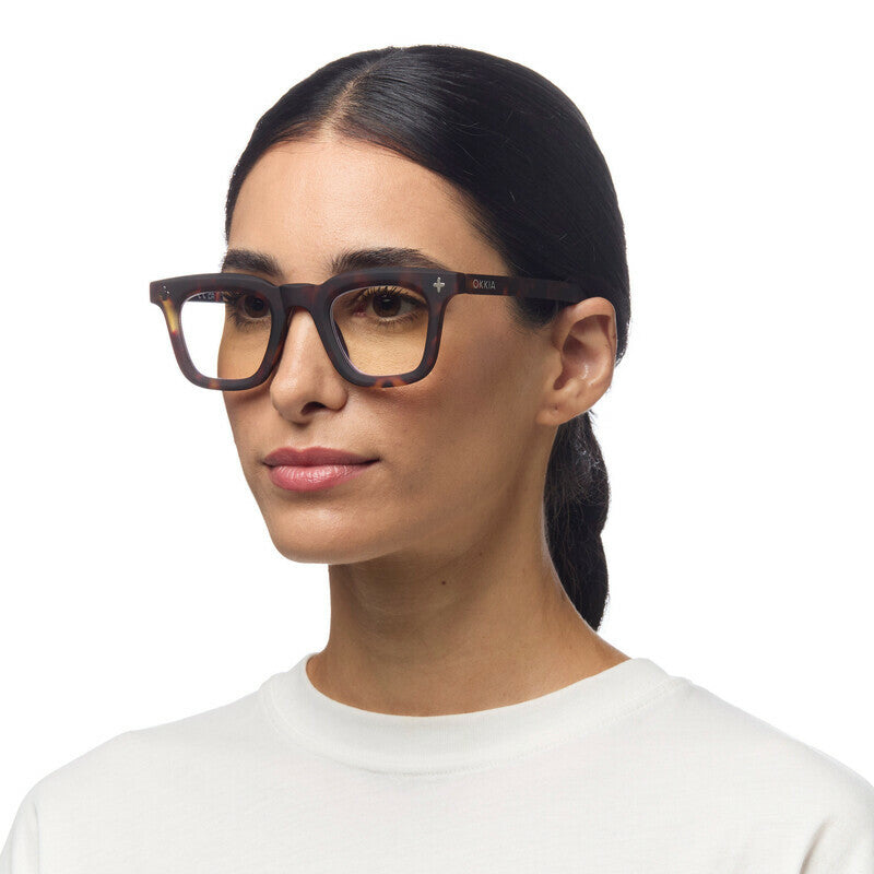 okkia okkia occhiale da lettura mod firenze premontato soft touch classic havana diottrie 1 00 ean 8056211374784