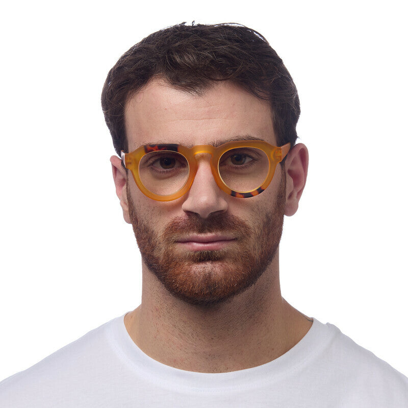 okkia okkia occhiale da lettura mod zeno soft touch anti luce blu giallo havana diottrie 1 00 ean 8055773197077