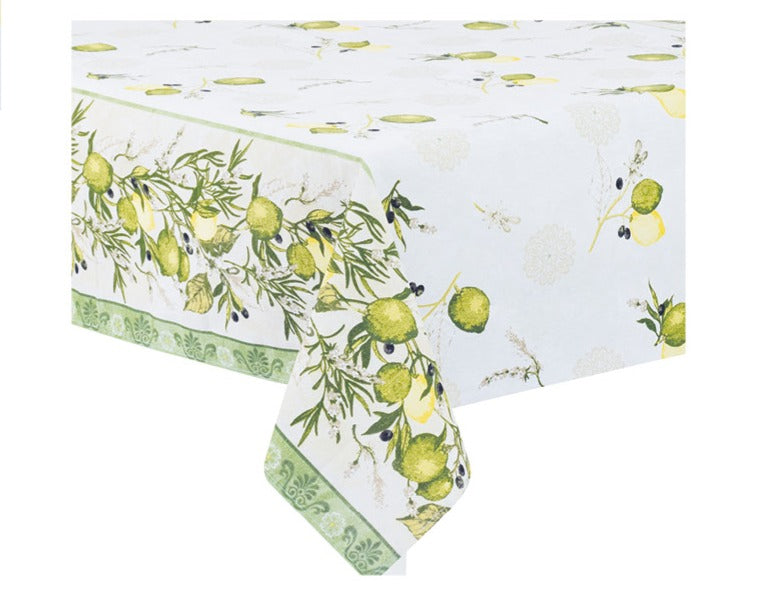 preziosa home preziosa home tovaglia loneta 140 x 360 cm stampata limoni e farfalle ass cotone 1 pz ean 8050264144547