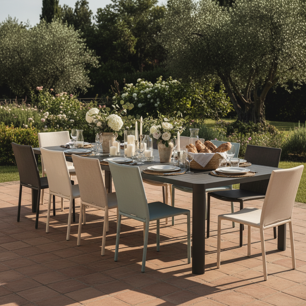 Kiplin – Terrasse der Villa