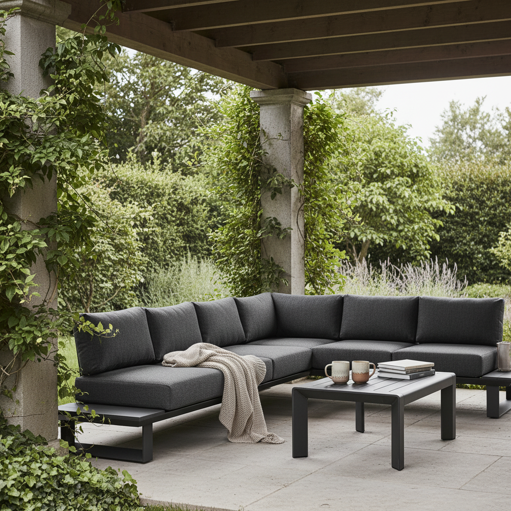 Konnor Eckmodell Anthrazit – Veranda zum Entspannen