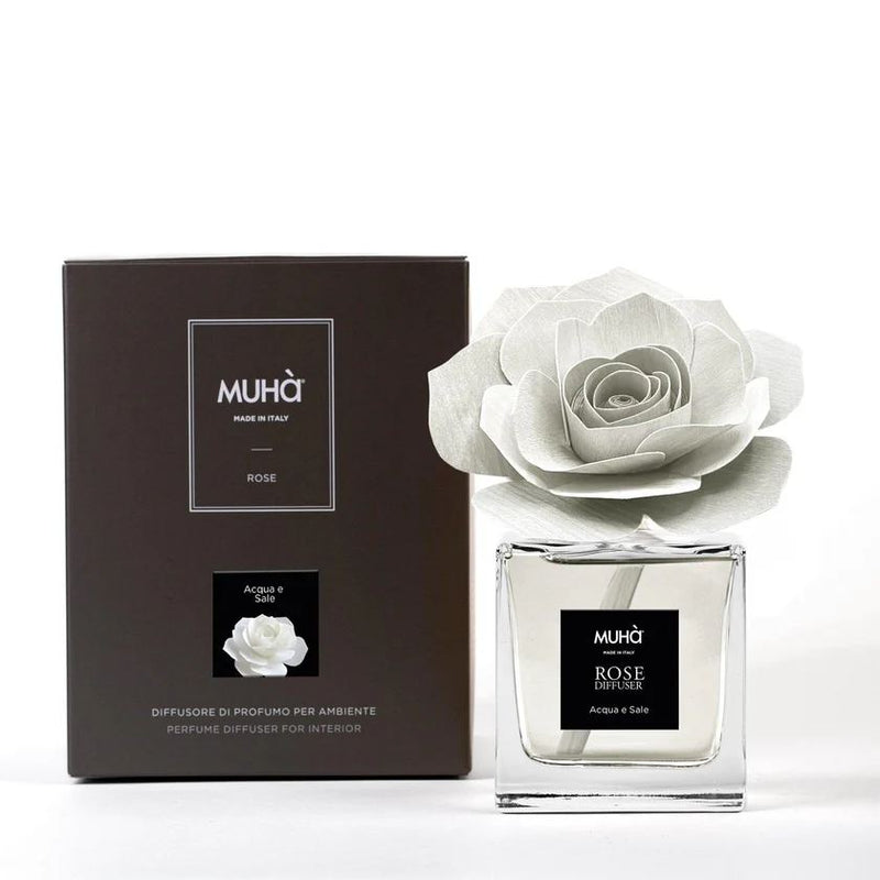 Muhà Profumatore Diffusore Rosa Bianca Acqua e Sale 100 ml