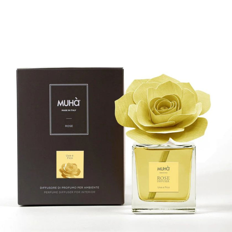 Muhà Profumatore Diffusore Rosa Gialla Uva e Fico 100ml