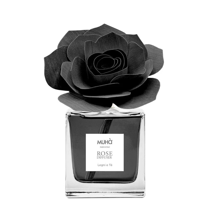 Muhà Profumatore Diffusore Rosa Nera Legni e The 100 Ml