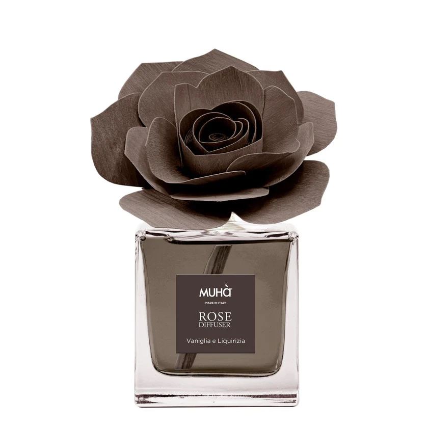 Muhà Profumatore Diffusore Rosa Marrone Vaniglia e Liquirizia 100 Ml