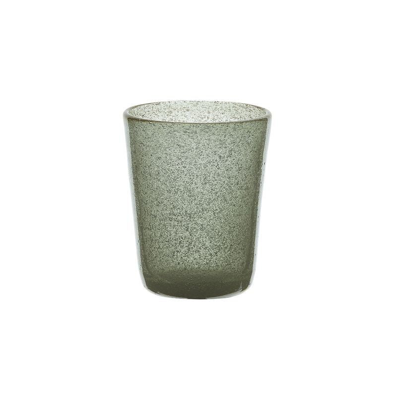 Zani Serafino Tumbler Bicchiere Acqua Grey in Pasta di Vetro