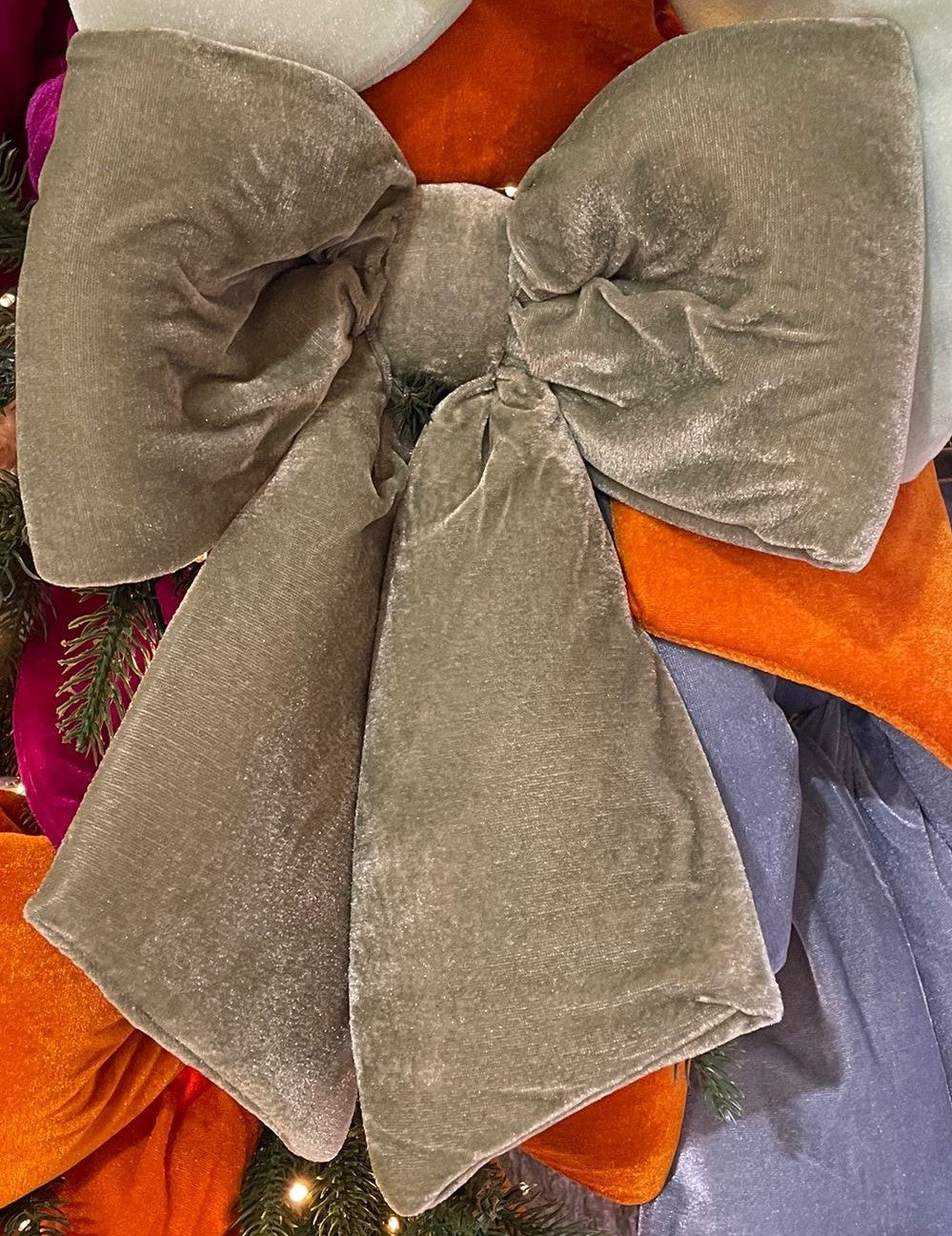 ARPIMEX Fiocco Natale Velluto 40 Cm Light Green