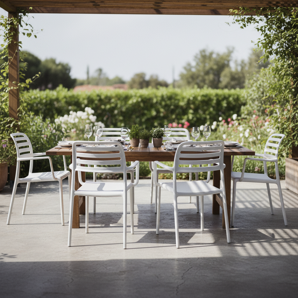 Nardi Costa – Weiß – Terrasse – Abendessen