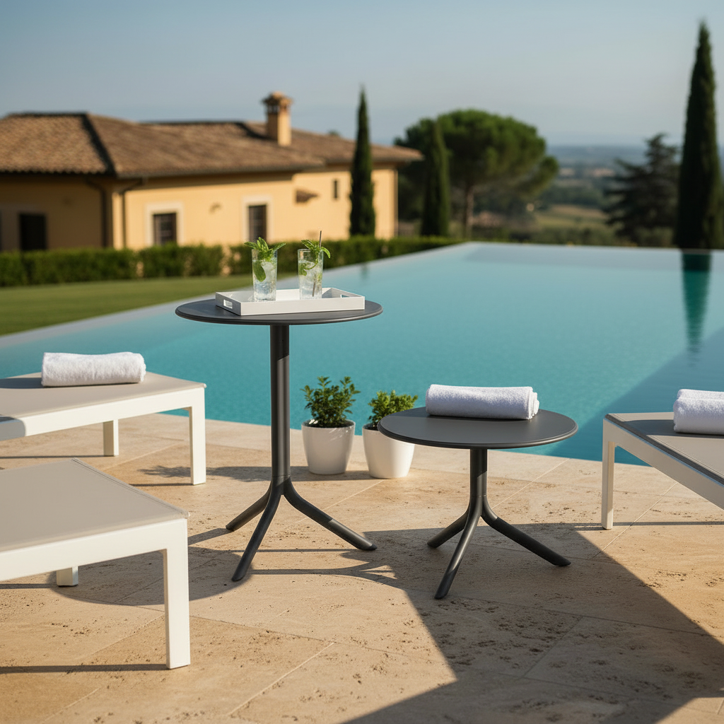 Nardi Spritz anthrazit – Poolbereich einer Villa