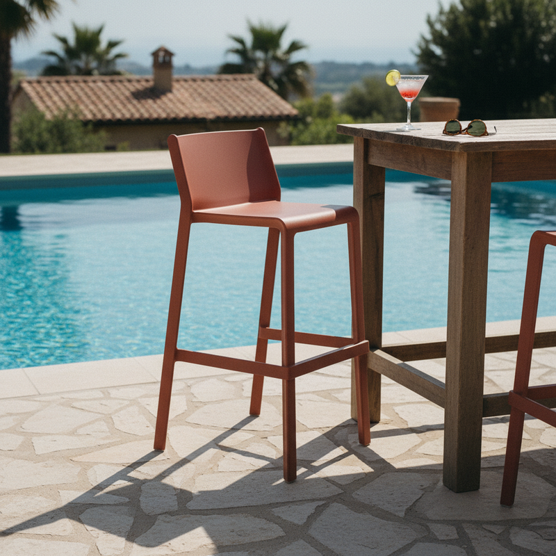 Nardi Trill Stool Mattone – Pool bar