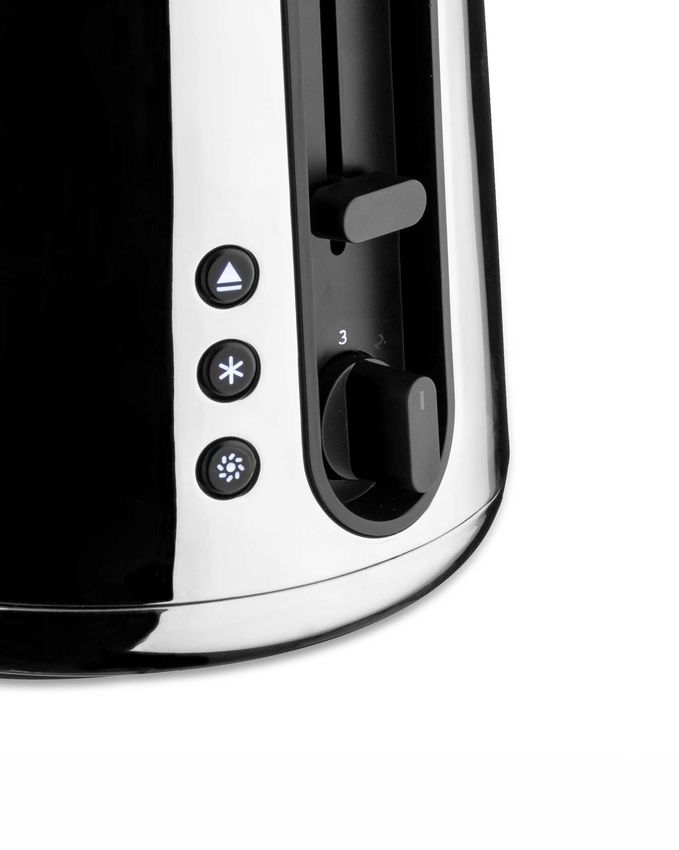 Alessi Tostapane Toru Nero in Acciaio Inox e Resina Termoplastica