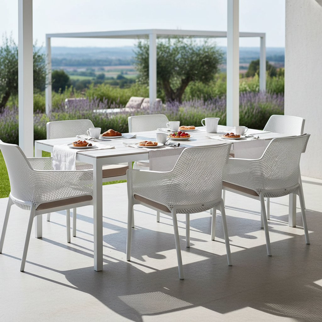 Net Relax White Fresh Outdoor Dining