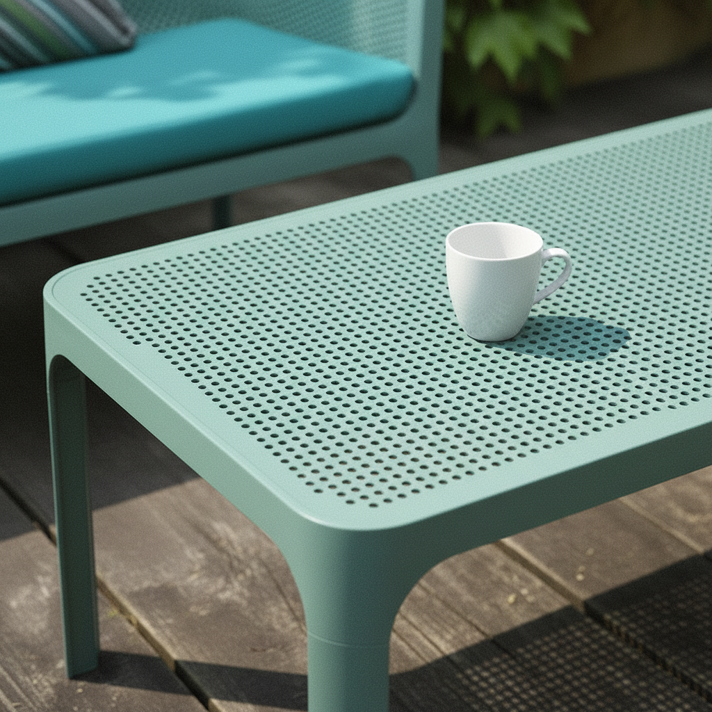 Net Table Salice - Dettaglio Piano Piatto Rettangolare