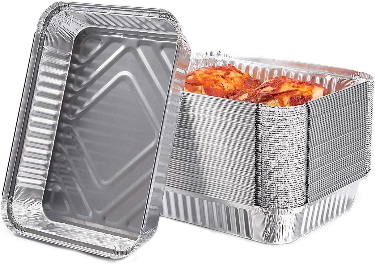 Contital Aluminum Containers R8L 2 Portions 192 x 140 Mm 100 Pcs