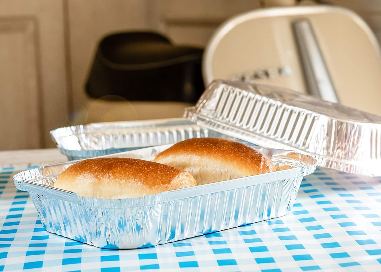 Contital Aluminum Containers R8L 2 Portions 192 x 140 Mm 100 Pcs