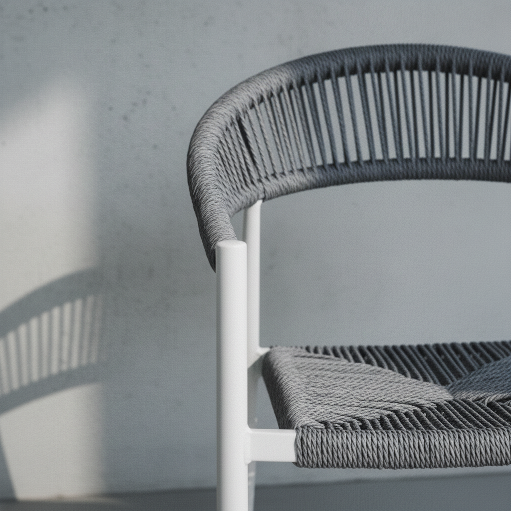 Poltrona Milano dettaglio wicker