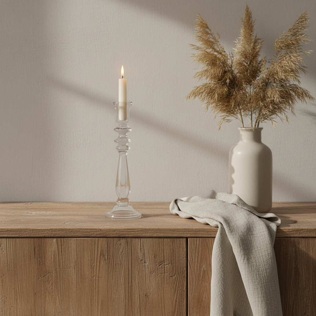 Kerzenhalter auf einer Anrichte