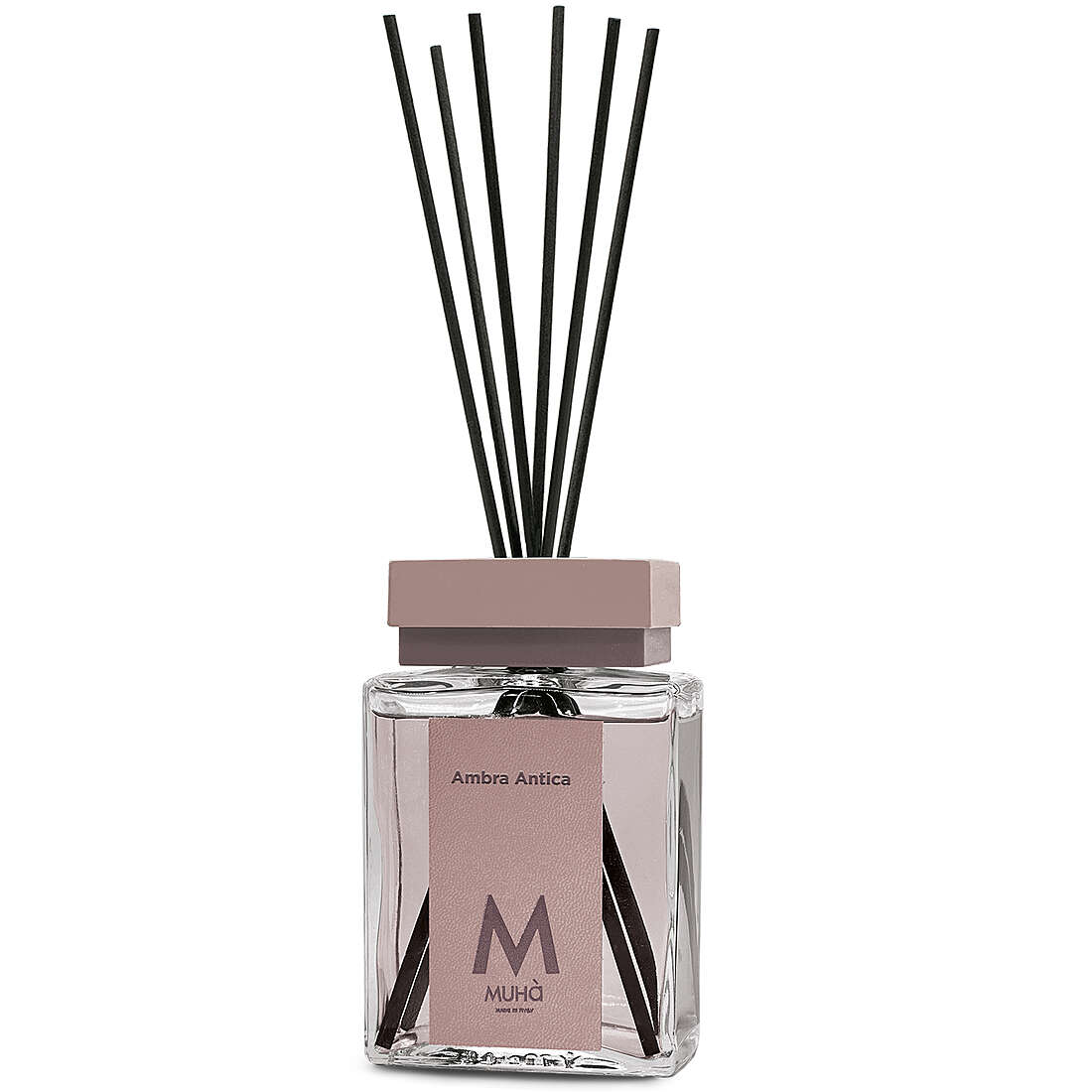 Muhà Luxe Perfume Diffusore Ambiente con Bastoncini Ambra Antica 200 Ml