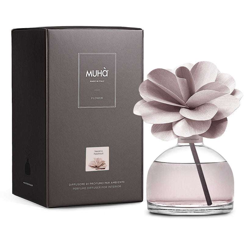 Muhà Flower Profumatore Diffuser Camelia 200ml Neroli e Patchouli