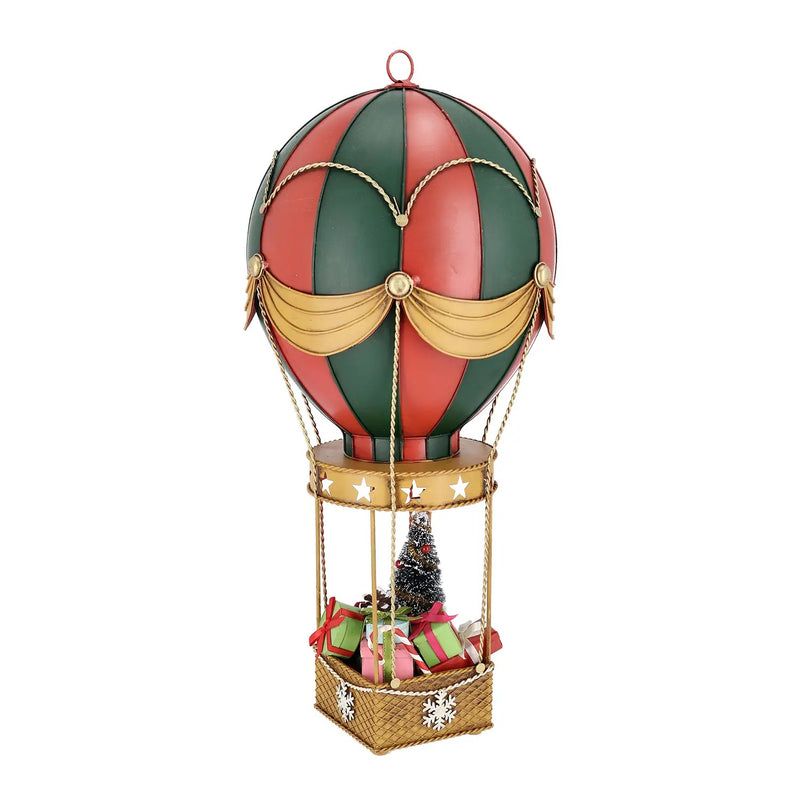 Bizzotto Decorazione Natalizia Noelle Mongolfiera con Regali – Addobbo di Natale