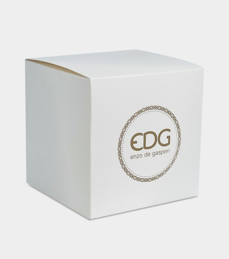 EDG Enzo De Gasperi Candela Crystal con Vaso + Scatola Regalo H 10,5 cm D 10,5 cm Rosa Pink