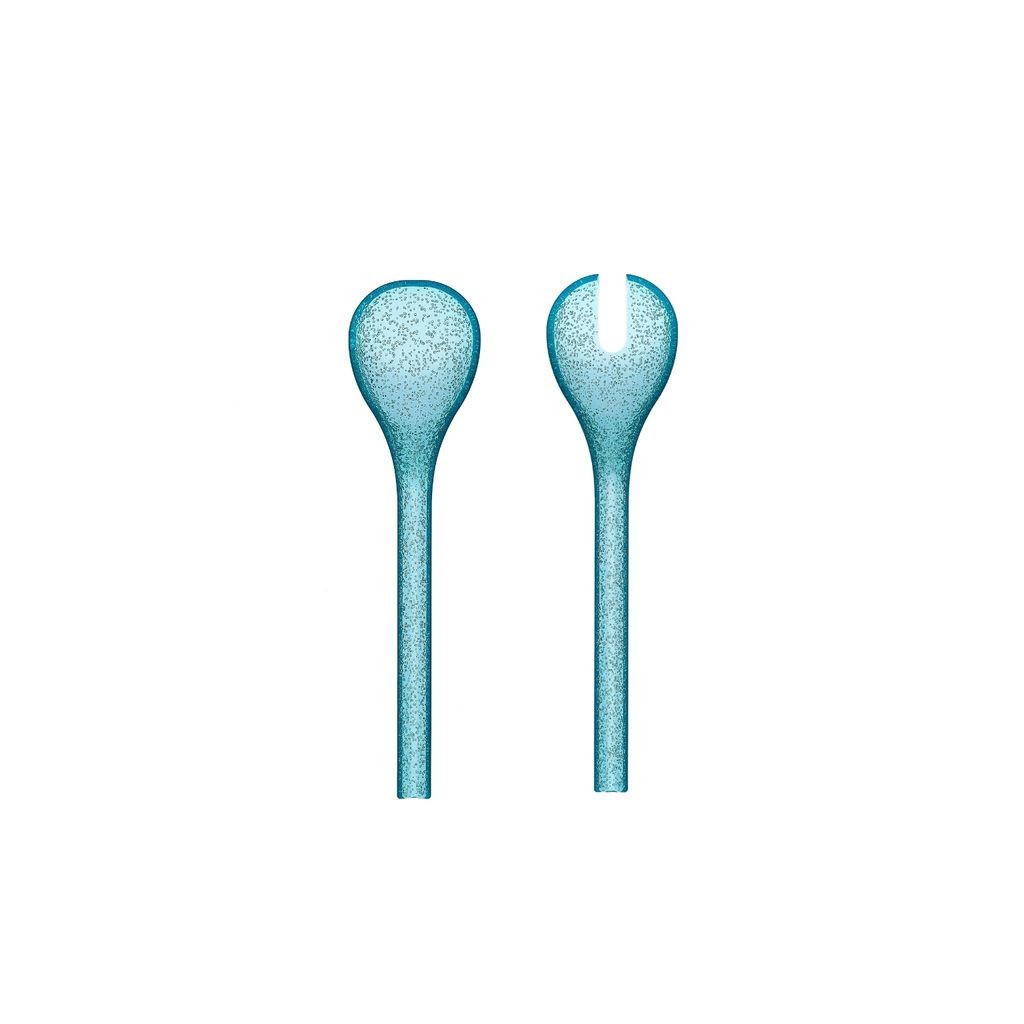 Zani Serafino Posate da Insalata Salad Server Me Synth Metacrilato Turquoise